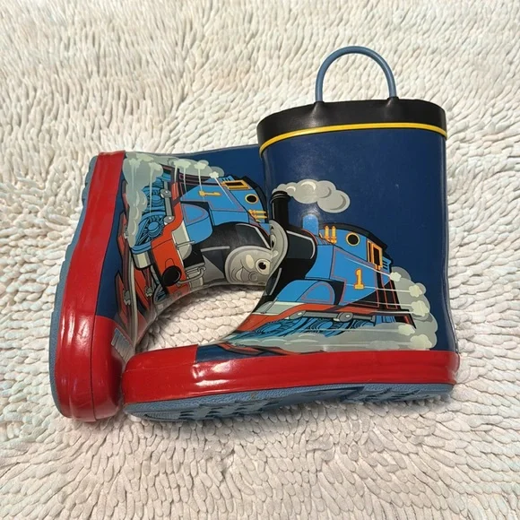 Thomas & Friends Kids Rain Boots - Red and Blue - Picture 2 of 8